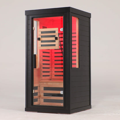 Aurelo 2-Person Low EMF Indoor Infrared Sauna With Red Light Therapy (SAK37542)