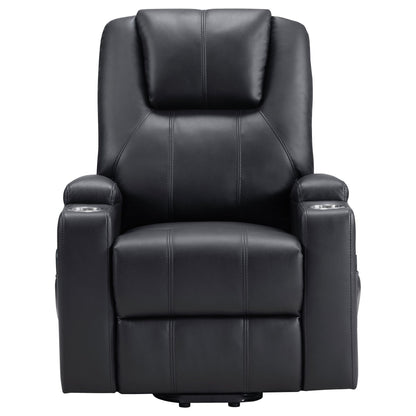 Macklin - Power Lift Massage Recliner With Heat And Dual Cupholders