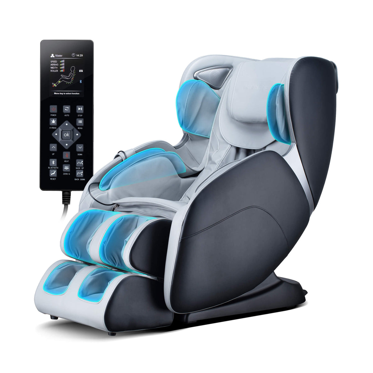 Bosscare Full-Body 3D Zero-Gravity Shiatsu Recline Massage Chair With Waist Heating (SAK37215)