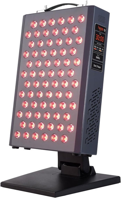 Red Light Therapy Panel Device – 630Nm 660Nm 810Nm 850Nm Red & near Infrared Light Therapy, LED Light Therapy Lamp, 72 Quad Chip Leds, Adjustable Brightness, Pulse Mode – ULTRA360
