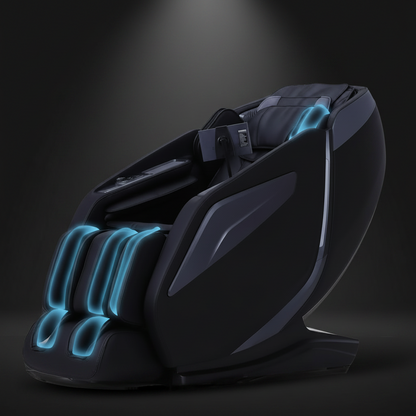 4D Massage Chair: Full Body Zero Gravity Massage Chair Full Body SL Track Chair Massage Black